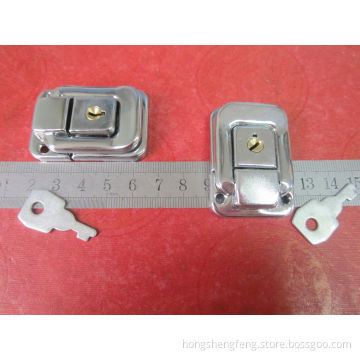 Manufacturer Supply Chrome Shiny Color Metal Lock with Key for Luggae Box